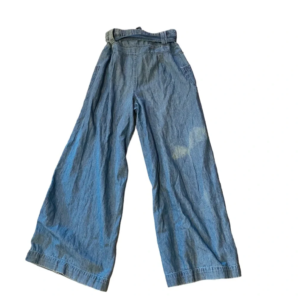 ⭐️ AEO High Waisted Wide Leg Lightweight Cotton Denim Pants - Picture 3 of 7